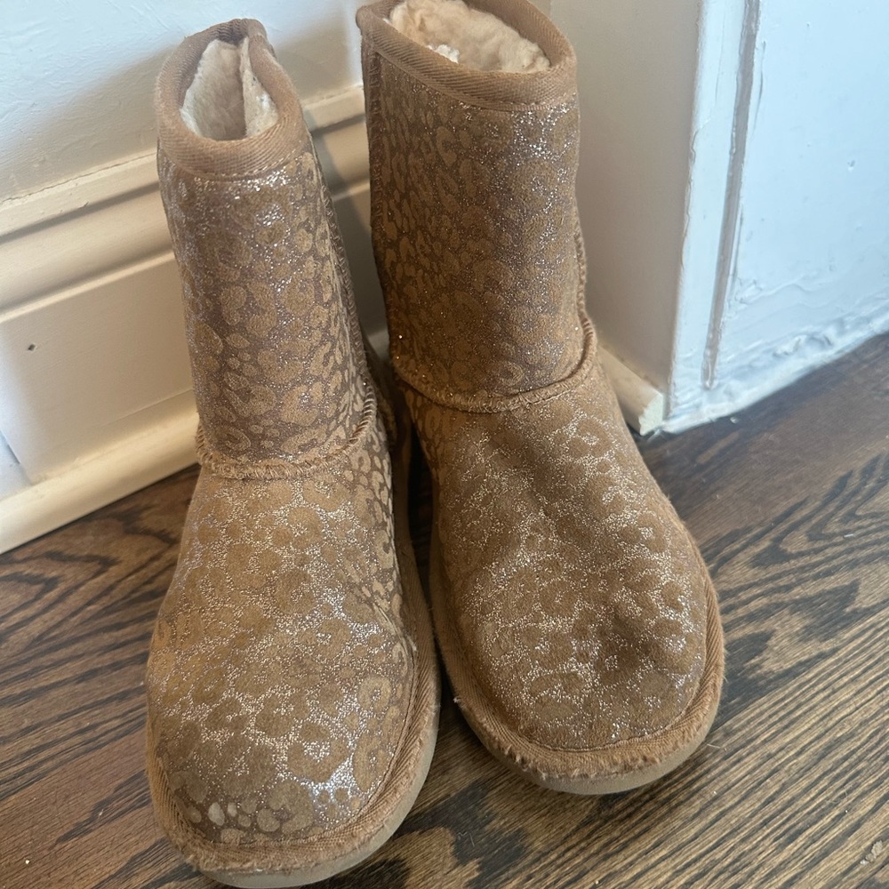 Glitter Leopardrd Kids Uggs